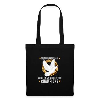 Pigeon Pigeon Racing Pigeon Racer Pigeon Keeper - Tote Bag - black - Front