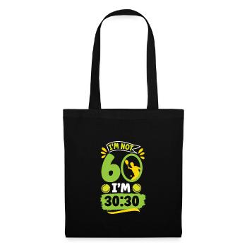 60. Birthday tennis fun - Tote Bag - black - Front