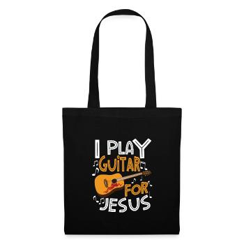 Guitar Player Jesus Guitar Jesus Guitar Player - Stoffbeutel - Schwarz - Vorne