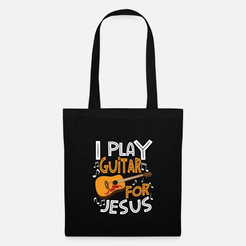 Guitar Player Jesus Guitar Jesus Guitar Player - Stoffbeutel - Schwarz