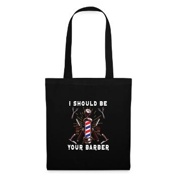 coiffeur coiffeur coiffeur coiffeur - Sac en tissu - noir - Devant
