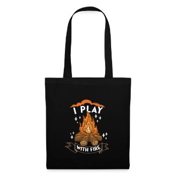 Scout Camping Outdoor Campfire Hiking Backpacking - Tote Bag - black - Front