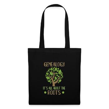 Arbre généalogique Historien de la famille Généalogie Généalogie - Sac en tissu - noir - Devant