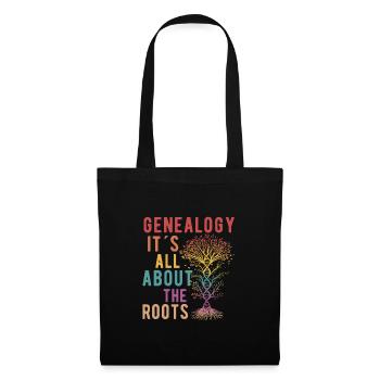 Arbre généalogique Historien de la famille Généalogie Généalogie - Sac en tissu - noir - Devant