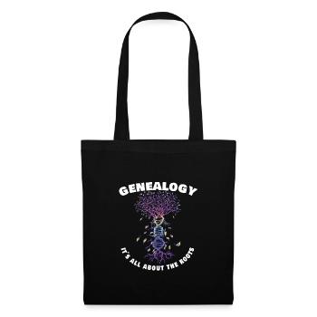 Arbre généalogique Historien de la famille Généalogie Généalogie - Sac en tissu - noir - Devant