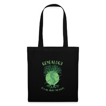 Arbre généalogique Historien de la famille Généalogie Généalogie - Sac en tissu - noir - Devant