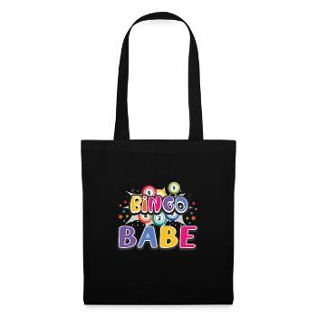 Bingo Card Game Grandma Bingo Player Bingo Cards - Tote Bag - black - Front