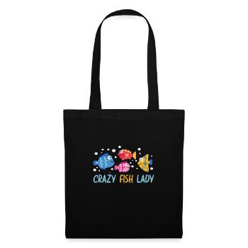 Aquaristic Aquarium Keeper Fishkeeper Eau salée - Sac en tissu - noir - Devant