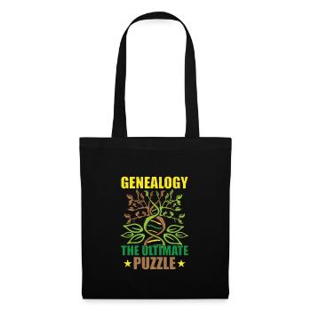 Arbre généalogique Historien de la famille Généalogie Généalogie - Sac en tissu - noir - Devant