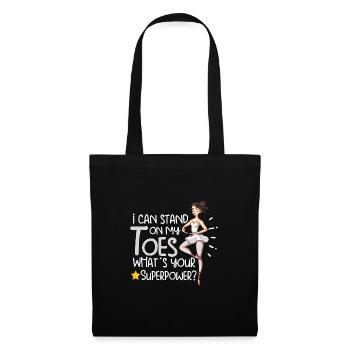 Ballet Ballerine Danse Danse Danse Ballet Cadeau - Sac en tissu - noir - Devant