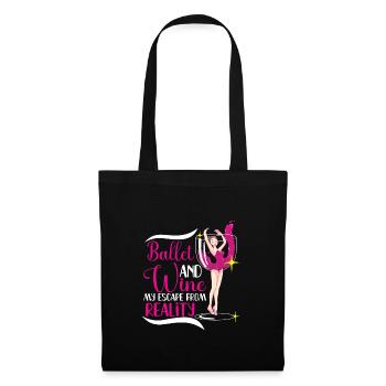 Ballet Ballerina Dance Dancer Dancing Ballet Gift - Stoffbeutel - Schwarz - Vorne