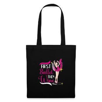 Ballet Ballerina Dance Dancer Dancing Ballet Gift - Stoffbeutel - Schwarz - Vorne