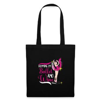 Ballet Ballerine Danse Danse Danse Ballet Cadeau - Sac en tissu - noir - Devant