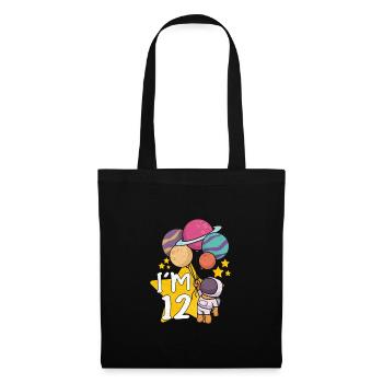 Astronaute Astronomie Système Solaire Espace Enfants - Sac en tissu - noir - Devant