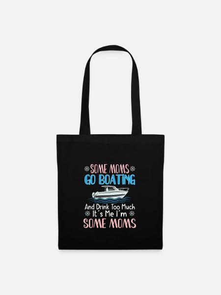 Boating Boat Captain Pontoon Sailor Cruising - Stoffbeutel - Schwarz