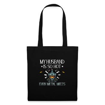 Soudeur Femme Drôle Drôle Soudage Petite Amie Cadeau - Sac en tissu - noir - Devant