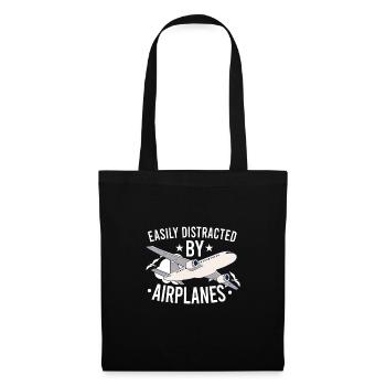 Pilot Aviation Airplane Airline Future Pilots - Tote Bag - black - Front