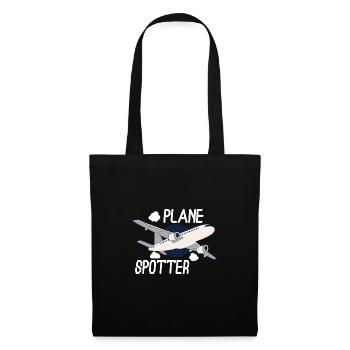 Aircraft Spotting Airplane Aircraft Spotter - Stoffbeutel - Schwarz - Vorne