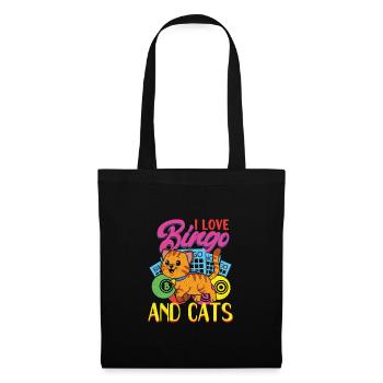 Bingo Jeu de cartes Grand-mère Bingo Joueur Bingo Cartes - Sac en tissu - noir - Devant