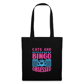 Bingo Card Game Grandma Bingo Player Bingo Cards - Tote Bag - black - Front
