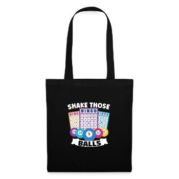 Bingo Jeu de cartes Grand-mère Bingo Joueur Bingo Cartes - Sac en tissu - noir - Devant