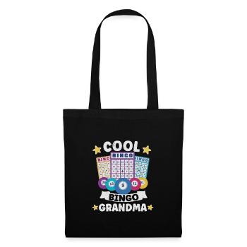 Bingo Card Game Grandma Bingo Player Bingo Cards - Tote Bag - black - Front