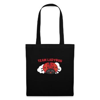 Coccinelle Coccinelle Entomologie Insectes - Sac en tissu - noir - Devant
