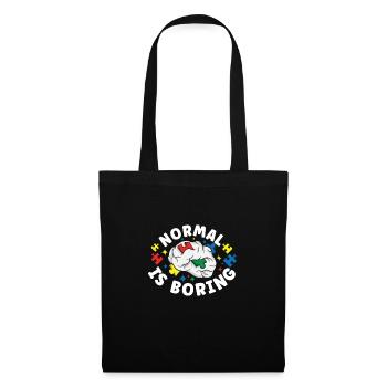 Sensibilisation à l’autisme Maladie autistique Poison autistique - Sac en tissu - noir - Devant