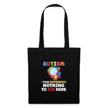 Autism Awareness Autism Disease Autistic Gift - Stoffbeutel - Schwarz - Vorne
