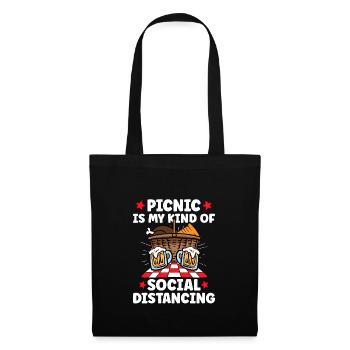 Picnic Lover Pique-Panier de nourriture Date de pique- - Sac en tissu - noir - Devant