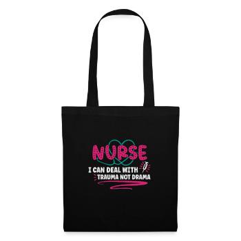 Infirmière Infirmière Infirmière Clinique Paramédicale - Sac en tissu - noir - Devant