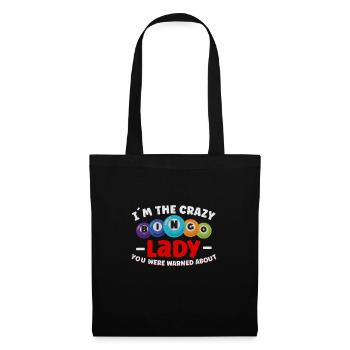 Bingo Card Game Grandma Bingo Player Bingo Cards - Tote Bag - black - Front