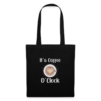 Coffee Lover Caffeine Molecule Java Latte Espresso - Stoffbeutel - Schwarz - Vorne