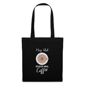 Coffee Lover Caffeine Molecule Java Latte Espresso - Stoffbeutel - Schwarz - Vorne