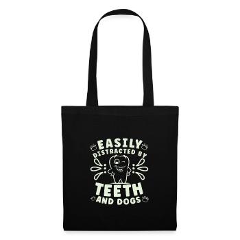 Dentist Dental Hygienist Gift Idea: Forbidden Love - Tote Bag - black - Front