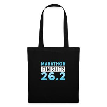 Finalistes du semi-marathon des coureurs - Sac en tissu - noir - Devant