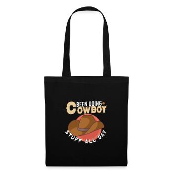 Cowboy Barn Bull Rider Rodeo Country Western - Sac en tissu - noir - Devant