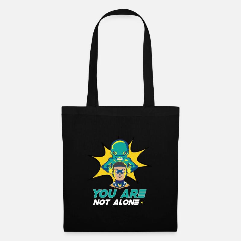 Alien Extraterrestrial Area 51 Ufo Space Geek - Stoffbeutel - Schwarz