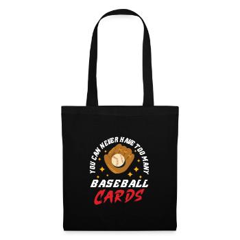 Baseball Cards Baseball Player Baseball Fan Gift - Stoffbeutel - Schwarz - Vorne