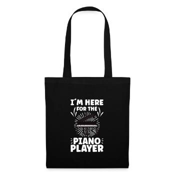 Piano Player Funny Piano Keyboard - Tote Bag - black - Front