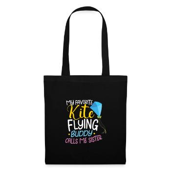 Kite Flying Kite Fan For Fite Flying Lovers - Tote Bag - black - Front