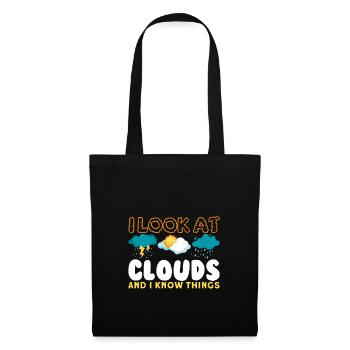 Funny Meteorology Meteorologist Weather Lover - Stoffbeutel - Schwarz - Vorne