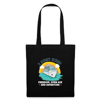 Boating Boat Captain Cruise Ship - Tote Bag - black - Front