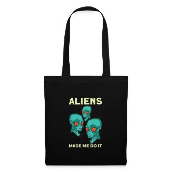 Alien Extraterrestrial Area 51 Ufo Space Geek - Stoffbeutel - Schwarz - Vorne