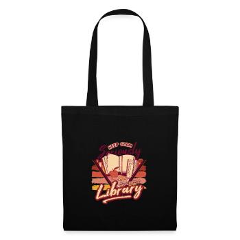 Lecteur de livres Lecture Littérature Amoureux de l’écriture - Sac en tissu - noir - Devant