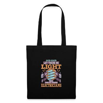 Électricien Ingénieur électricien monteur de lignes Électricien - Sac en tissu - noir - Devant