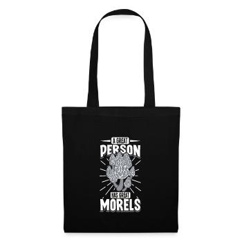 Morels Mushroom Picker Mushroom Farmer Mushroom - Sac en tissu - noir - Devant