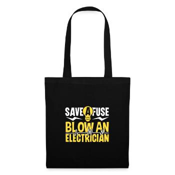 Electrician Electrical Engineer Lineman Electrical - Tote Bag - black - Front
