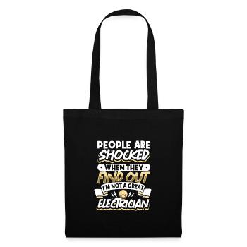 Electrician Electrical Engineer Lineman Electrical - Tote Bag - black - Front