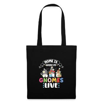 Garden Gnomes Gnome Lover Funny Gnome Gardening - Tote Bag - black - Front